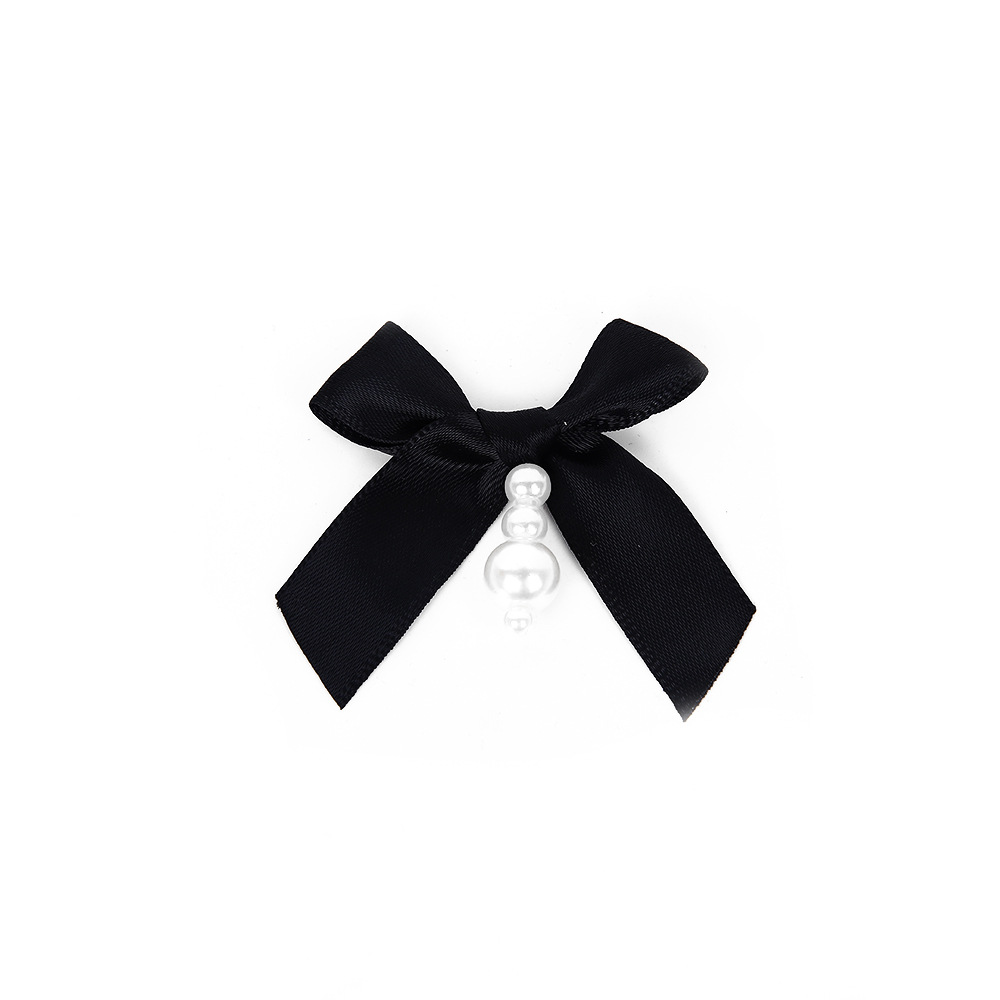Ribbon bow, clothing accessories, hair accessories, earrings, chest accessories, DIY socks, children's clothing accessories, sweet ribbon pearl knot Item Picture