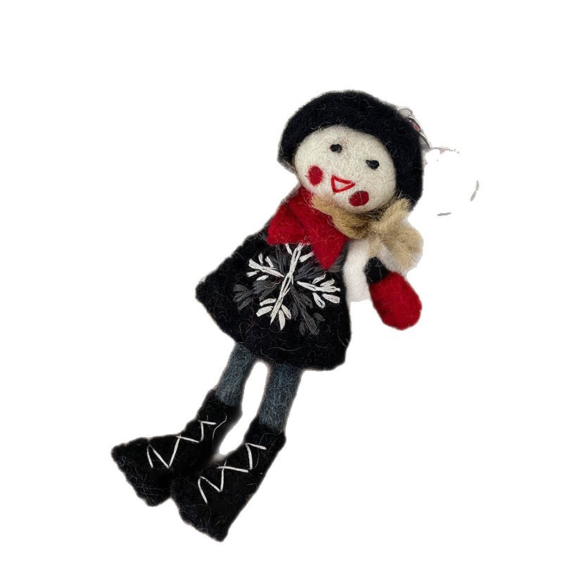 New Nepalese handcrafted wool felt girl fairy pendant, creative design for schoolbag and backpack pendant, ins gift Item Picture