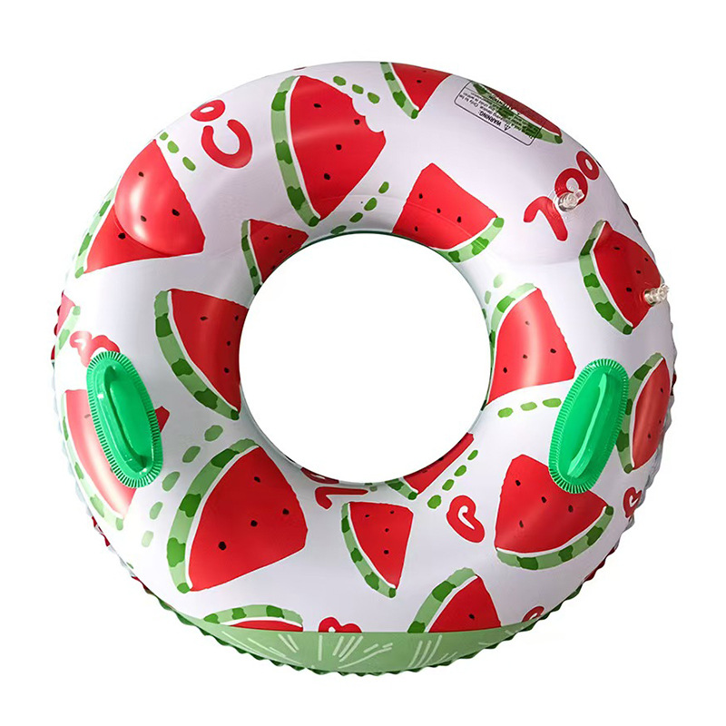 Thickened double airbag swimming rings with handles, adult enlarged swimming rings, men's and women's inflatable float paddles, adult armpit rings wholesale Item Picture