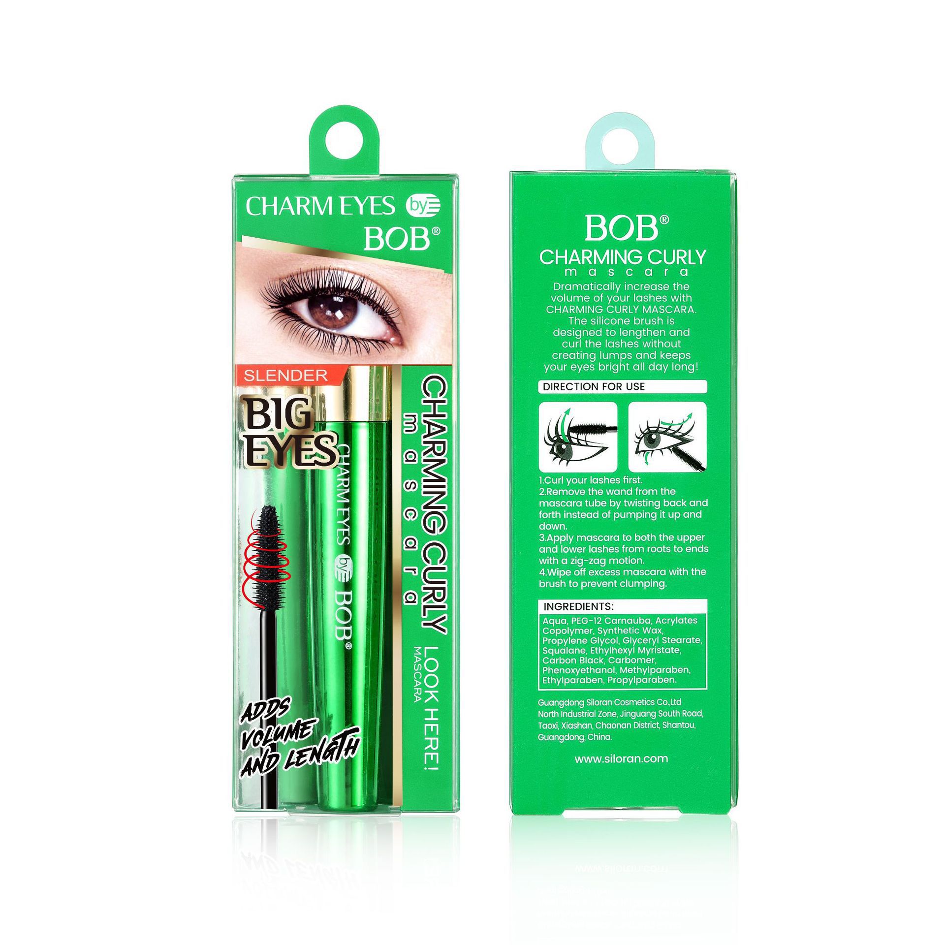 Cross-border exclusive bob Eyelash Mascara is waterproof, sweat-proof, non-staining, thick, curling, quick-drying and shaping for eyelashes as a base Item Picture