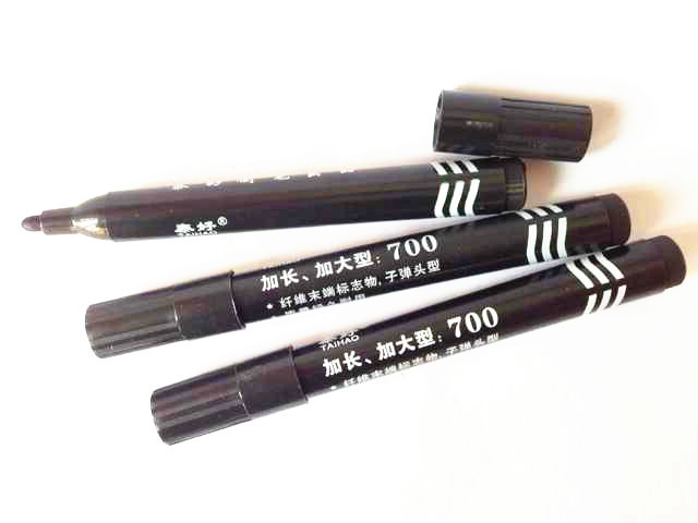 700-type oil-based marker pens, logistics and express delivery, shipping marks, advertising pens, marker pens, red, blue and black large-head pens wholesale Specification image