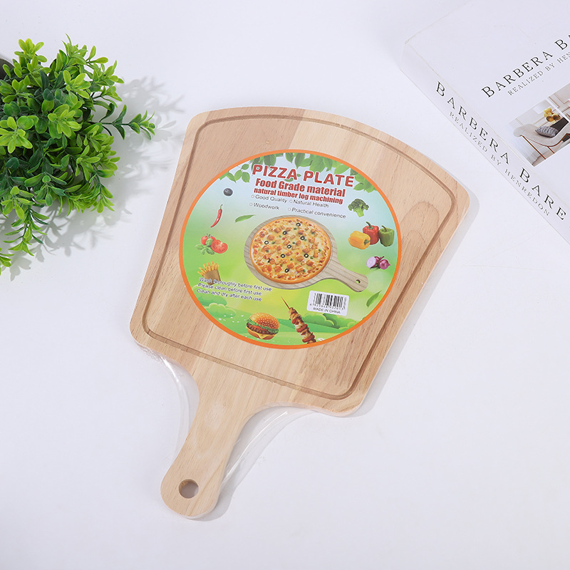 Household solid wood steak tray, household kitchen bamboo pizza board, Nan bamboo pizza spatula, household bread board, cheese board Application Scenario