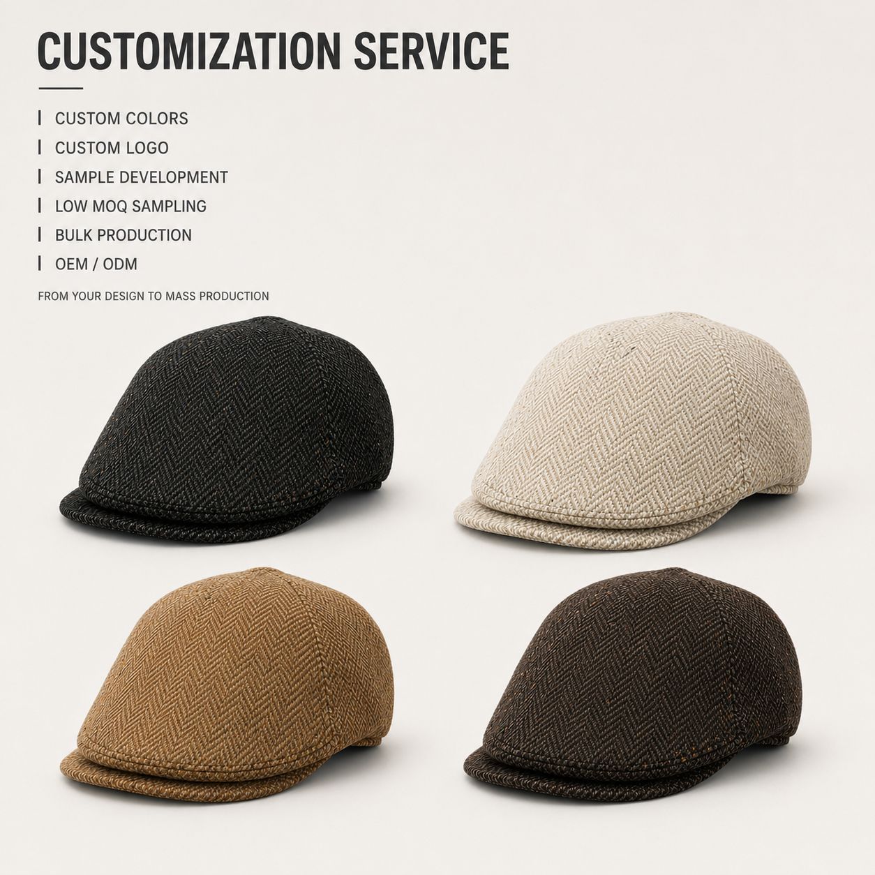 Beret hats, men's casual classic, spring, summer and autumn outings, sun protection and shade hats, cross-border forward hats, baseball caps trend Specification image