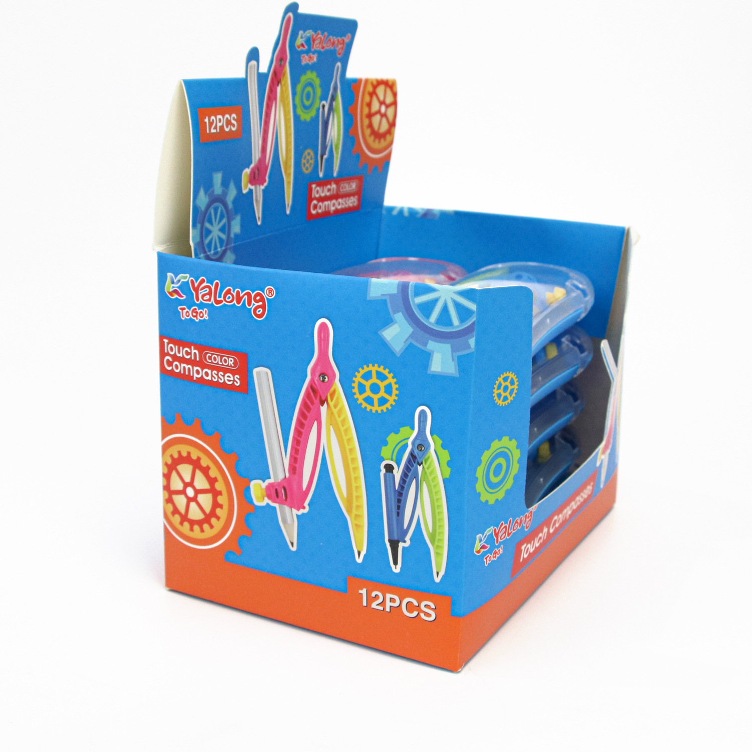 Yalong Cross-border Student Wholesale Hardcover student Supplies, Regular and classic student Compass sets Specification image