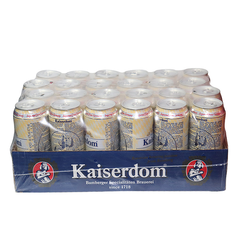 凯撒白啤听装Kaiserdom德国进口小麦啤酒500ml24听7月德式精酿白底实物图