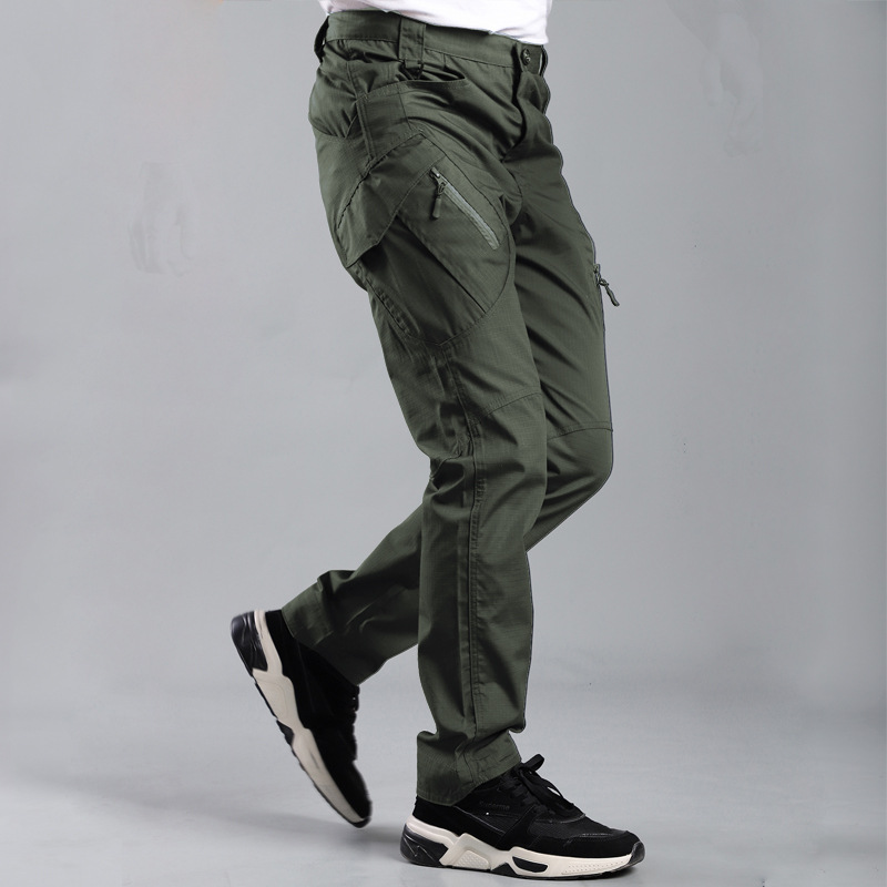 Foreign trade cross-border direct supply IX9 instructor tactical pants, loose multi-pocket pants, work pants, multi-pocket outdoor military enthusiast long pants Specification image