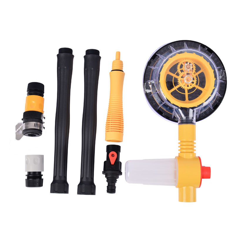 Chenille mopping, portable long-handled telescopic car cleaning brush, household car automatic rotating water brush Item Picture