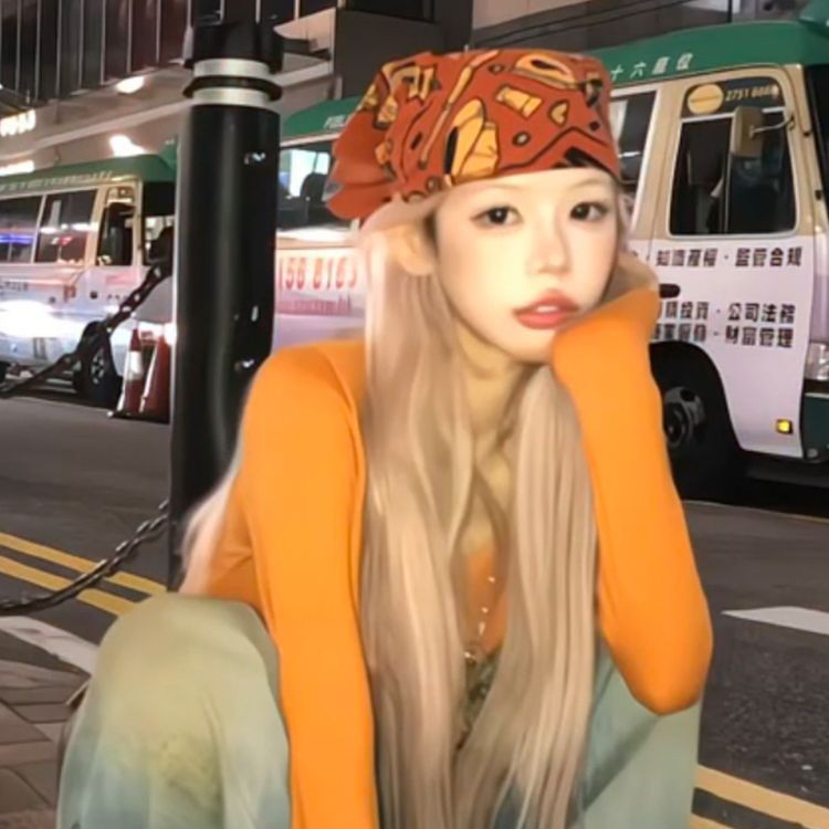 American y2k millennium Girl headscarf, hip-hop street style cool square scarf, new thin and simple hair band and headband Specification image