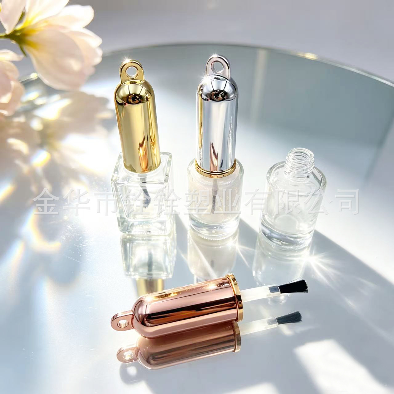 N359 nail polish cap Double Cap with hook, new nail polish cap with inner cap 13/15 diameter nail polish lip gloss cap Item Picture