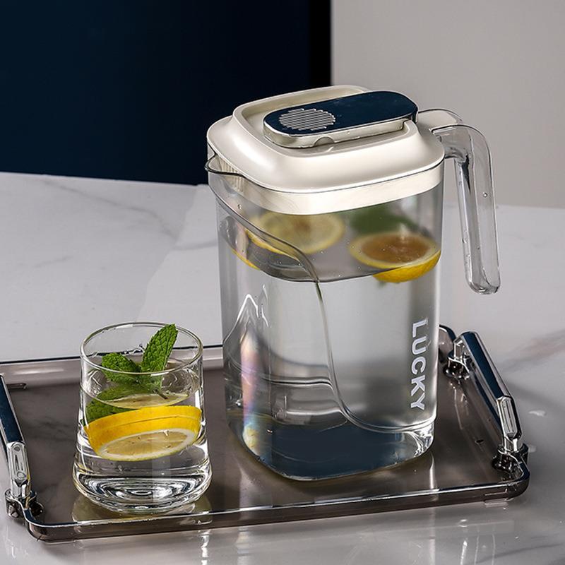 Household refrigerator tea and juice teapot, summer large-capacity beverage fruit teapot, cold water kettle details Picture