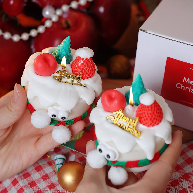 Wholesale Christmas Scented Candles, Christmas-Themed Decorative Creative Gifts Candle, Christmas Tree-Shaped Candles
