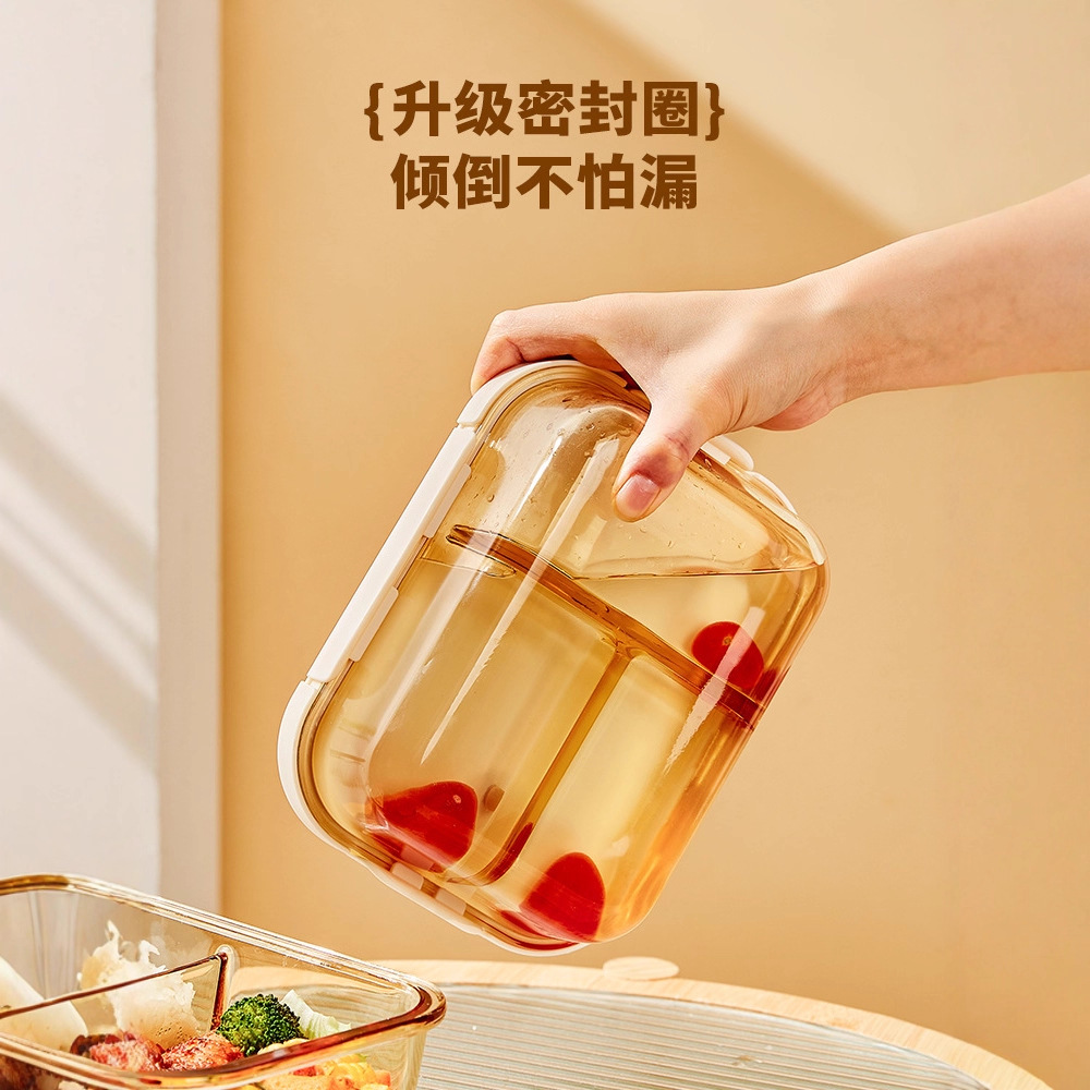 Xiluo Kou lunch box, microwave-safe special glass covered bowl with rice box, sealed and fresh-keeping box, food grade Specification image