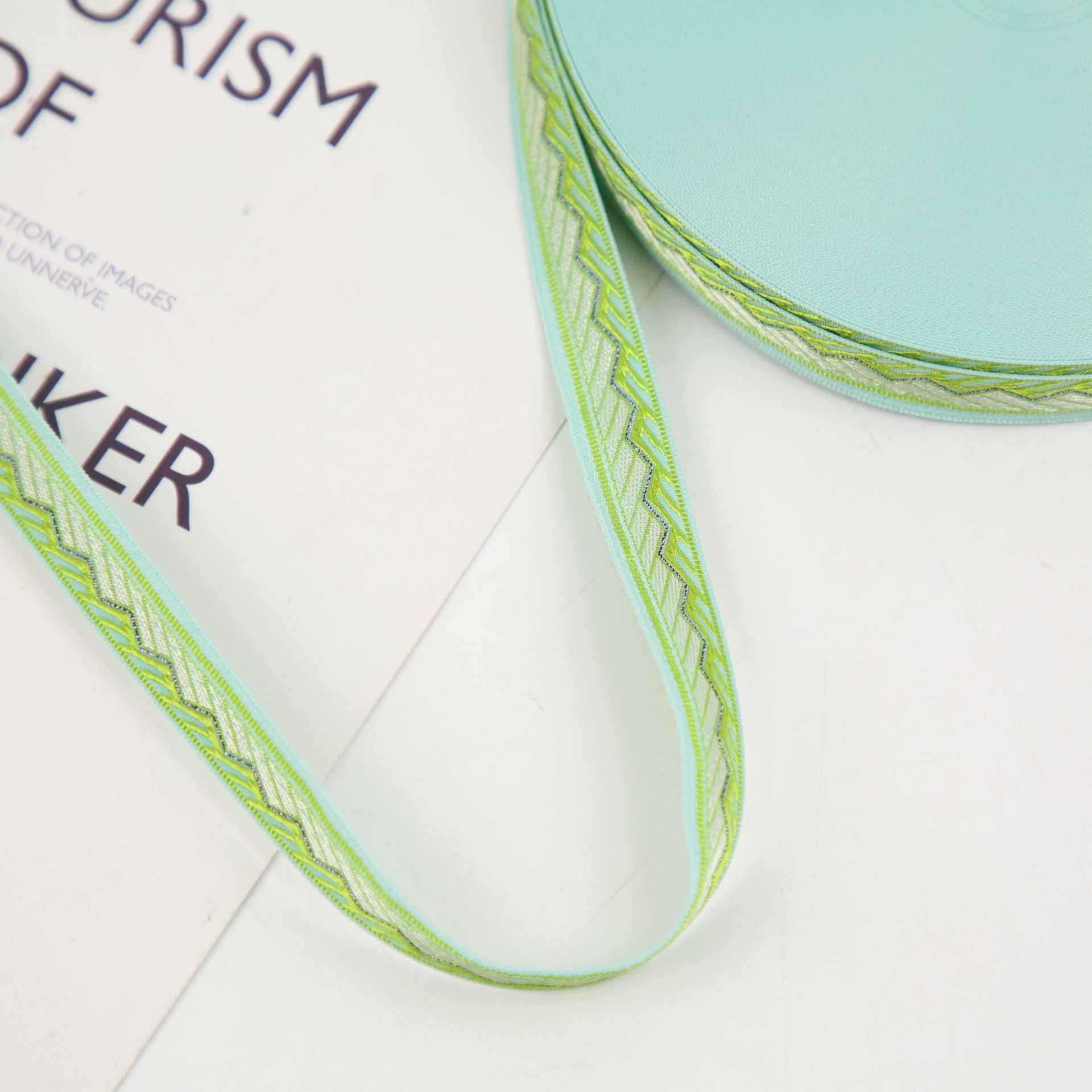 1.5cm twill ethnic style jacquard webbing, classic ethnic style jacquard webbing, ethnic clothing and accessory lace Application Scenario