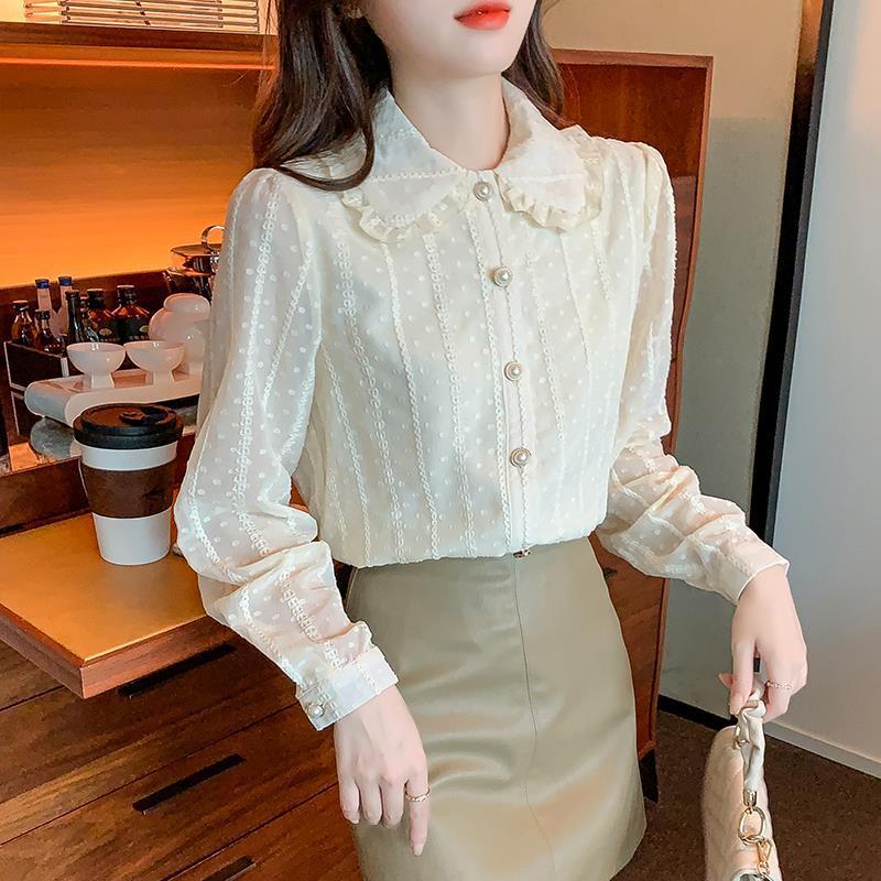 雪纺/蕾丝衫实物图