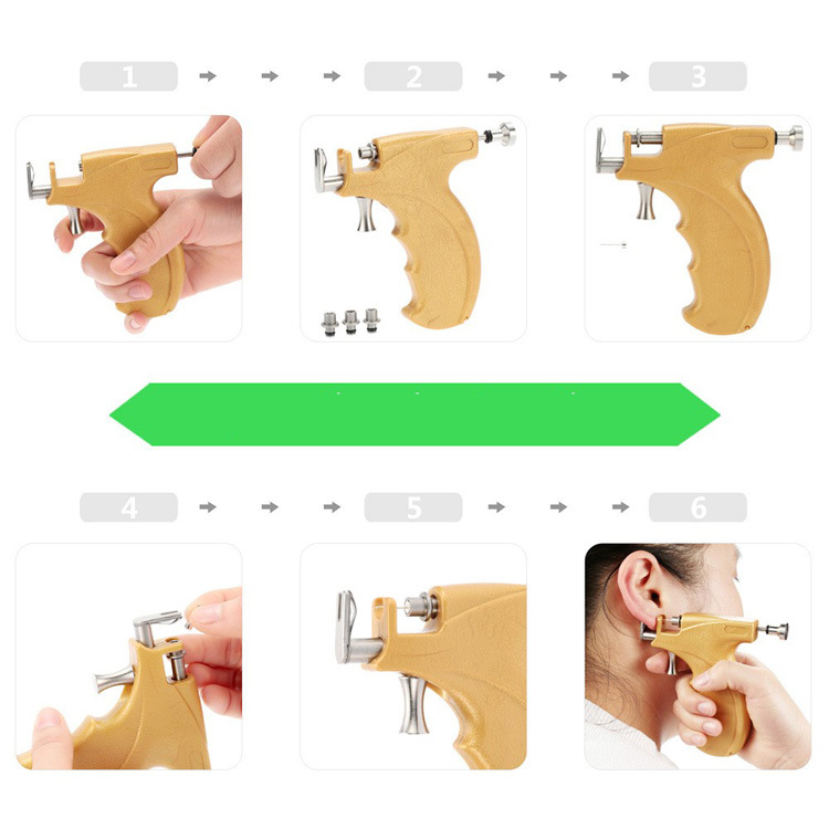 shanilak Golden Dragon Tattoo Equipment Manufacturer Direct sales: Ear piercing tools, ear piercers, ear piercing guns, ear piercing guns, ear nail guns details Picture