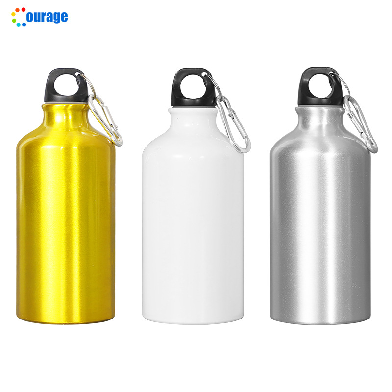 DIY heat transfer sports water bottle, printable coating water bottle factory direct sales, color-changing cup water bottle aluminum printing details Picture