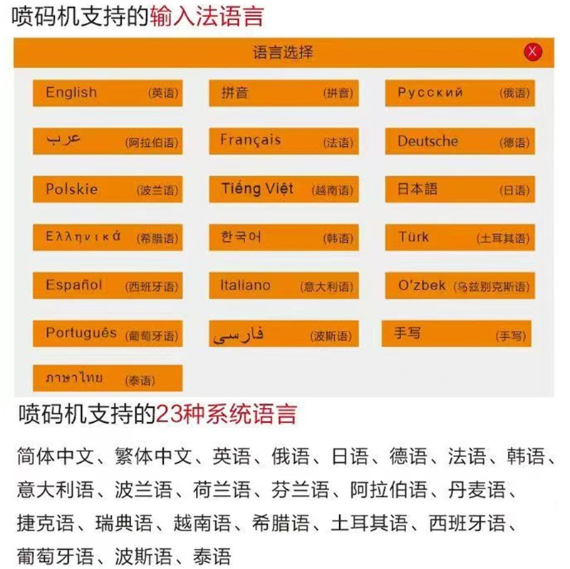 Wholesale intelligent fully automatic printing of patterns, batch numbers, packaging cartons, trademarks, barcodes, handheld intelligent coding machines Specification image