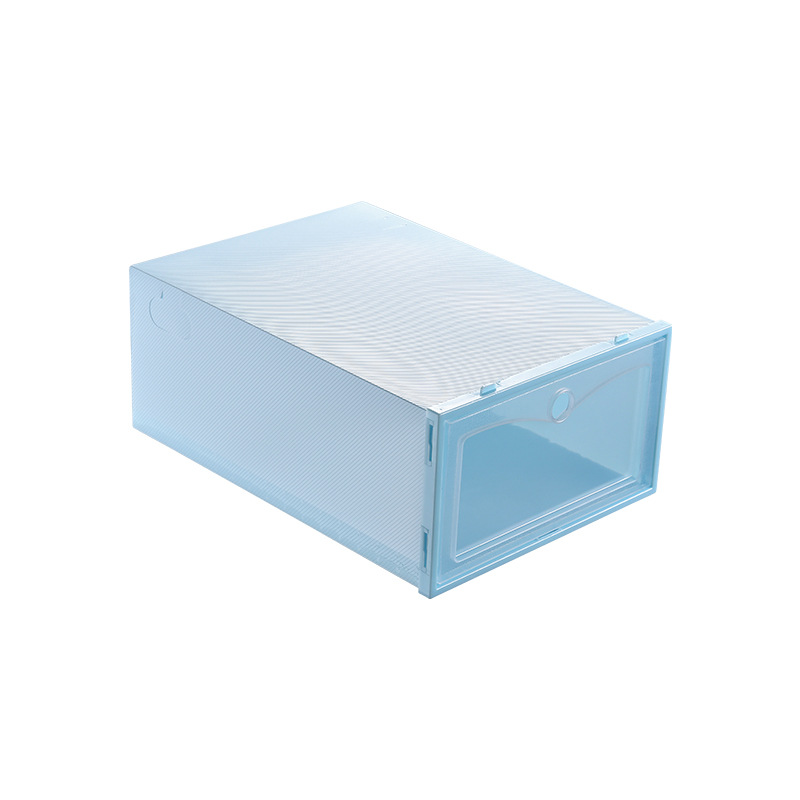 The new Japanese-style shoe storage box, transparent storage box, shoe storage rack, dust-proof and moisture-proof storage, and foldable Item Picture