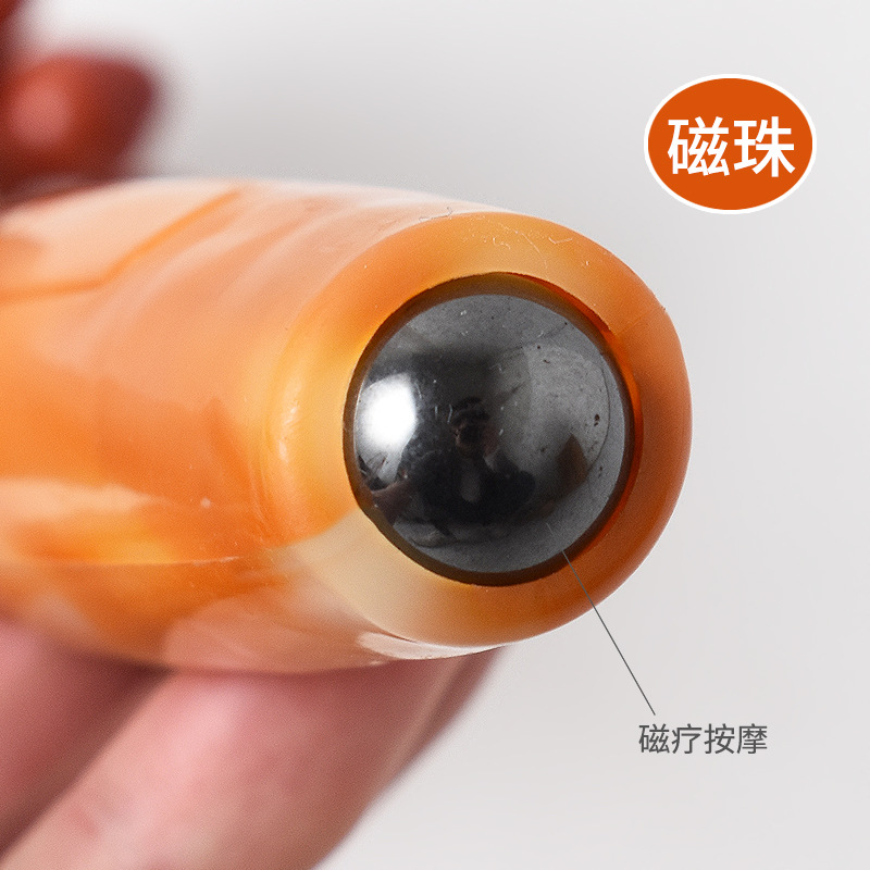 A multi-functional meridian tapping and health preservation tool for three-sided massage, shoulder, neck and waist tapping with imitation jade Specification image