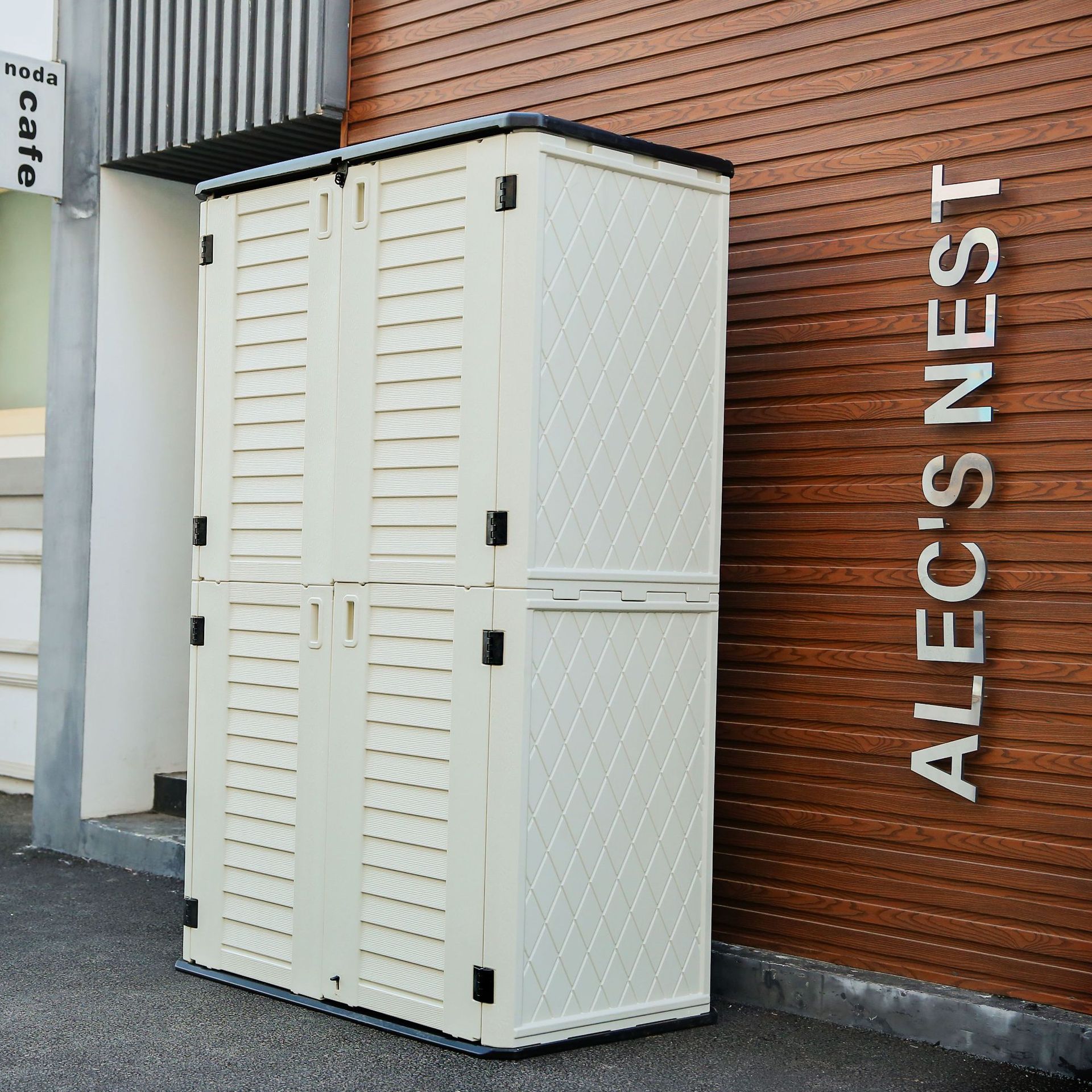 阳台柜储物柜子防晒防雨花园置物柜室外户外家用大容量杂物收纳柜细节图