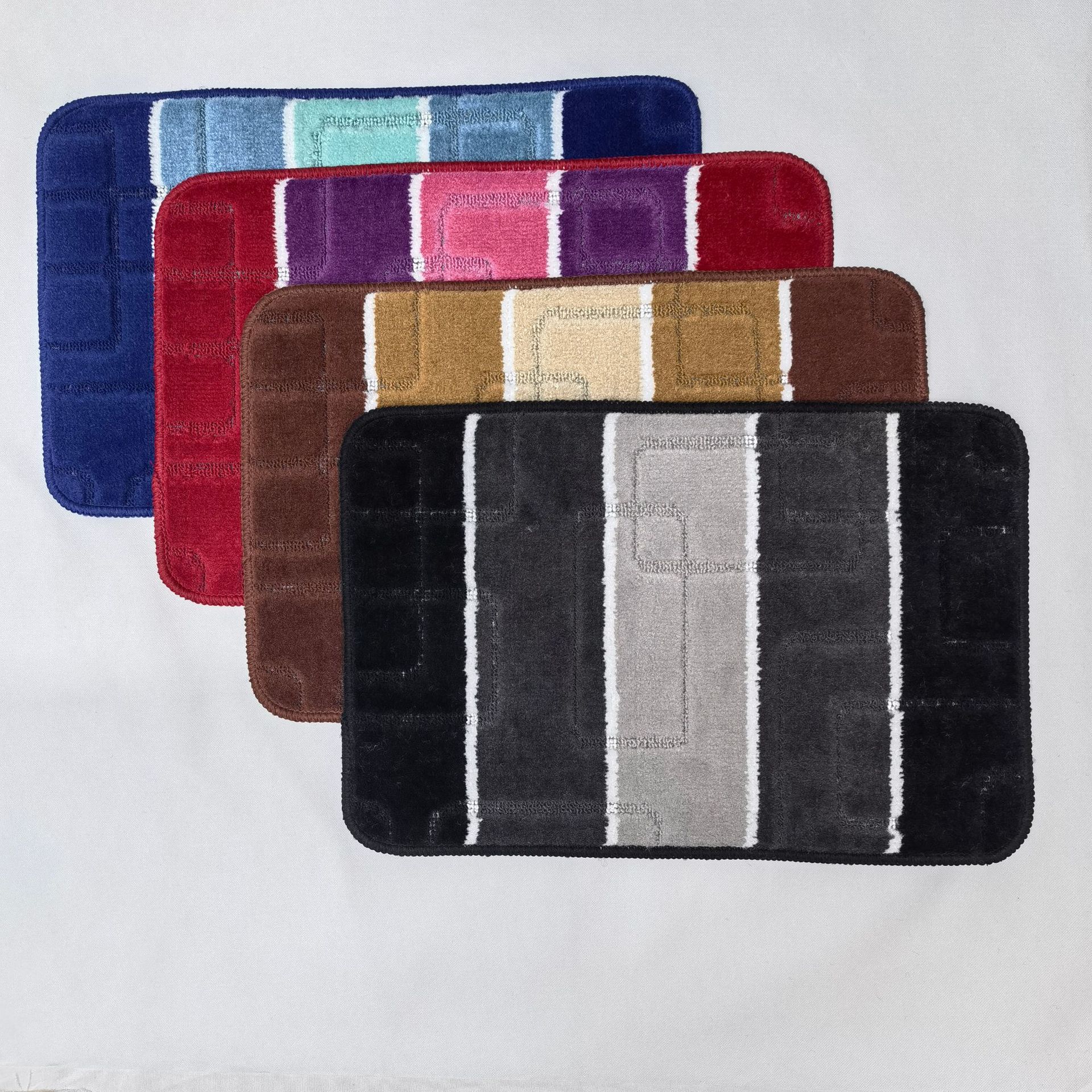 Maze-shaped high and low wool TPR base, indoor entrance, bathroom, living room, bathroom, room, anti-slip carpet, floor mat, door mat