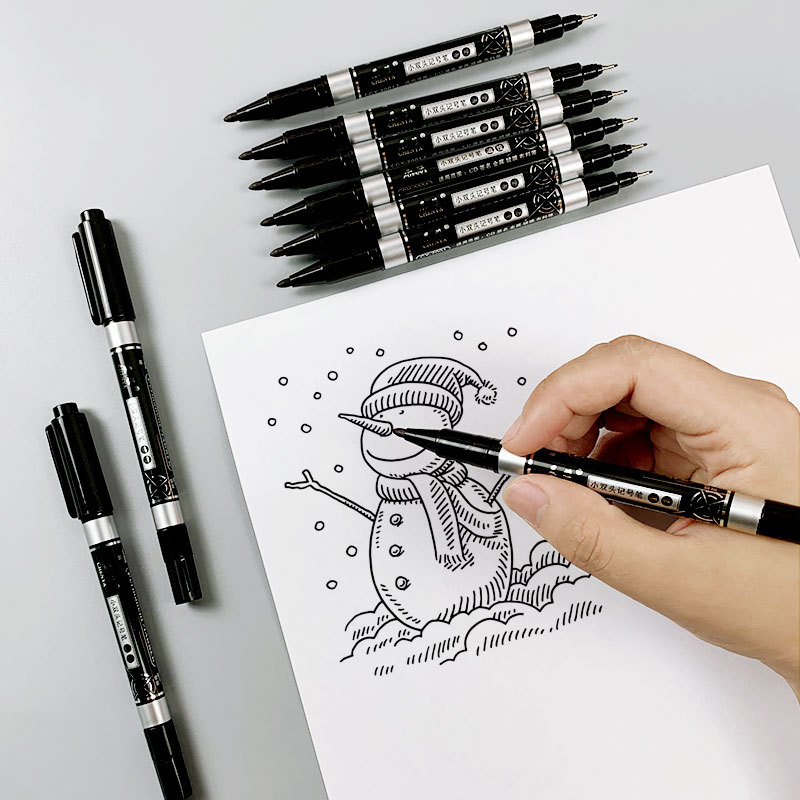 Qianhui Art Tools: Outline, hook pen, oil painting outline, Wolf-hair outlining pen, outlining pen, painting outline brush Specification image