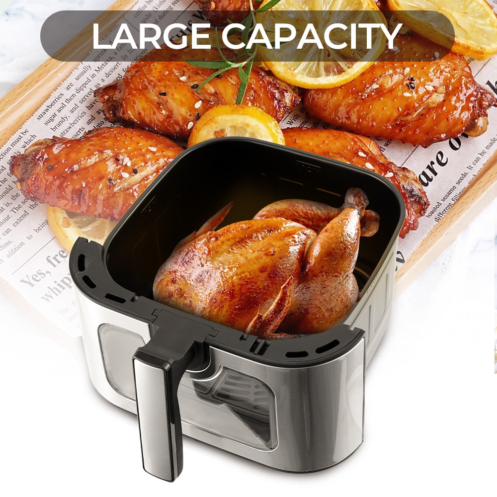 winningstar Cross-border 8L Full Touch Screen Digital Display WIFI multi-functional Air fryer for French Fries, Egg tarts and Grilled meat details Picture