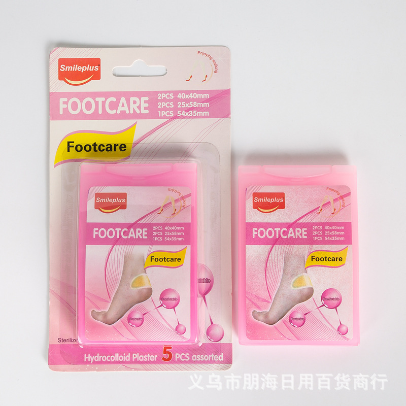 5 pieces of anti-rubbing foot water gel and water bubble stickers are available for direct sales by foreign trade export manufacturers