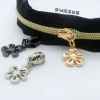 Luggage, handbags, metal luggage, hardware accessories, four-leaf clover pull tabs, 5# nylon zipper pulls, new in stock details Picture