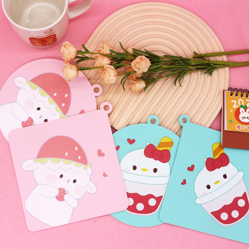 可定制硅胶隔热杯垫厂家直销新款防烫杯垫卡通杯垫创意防滑家用杯