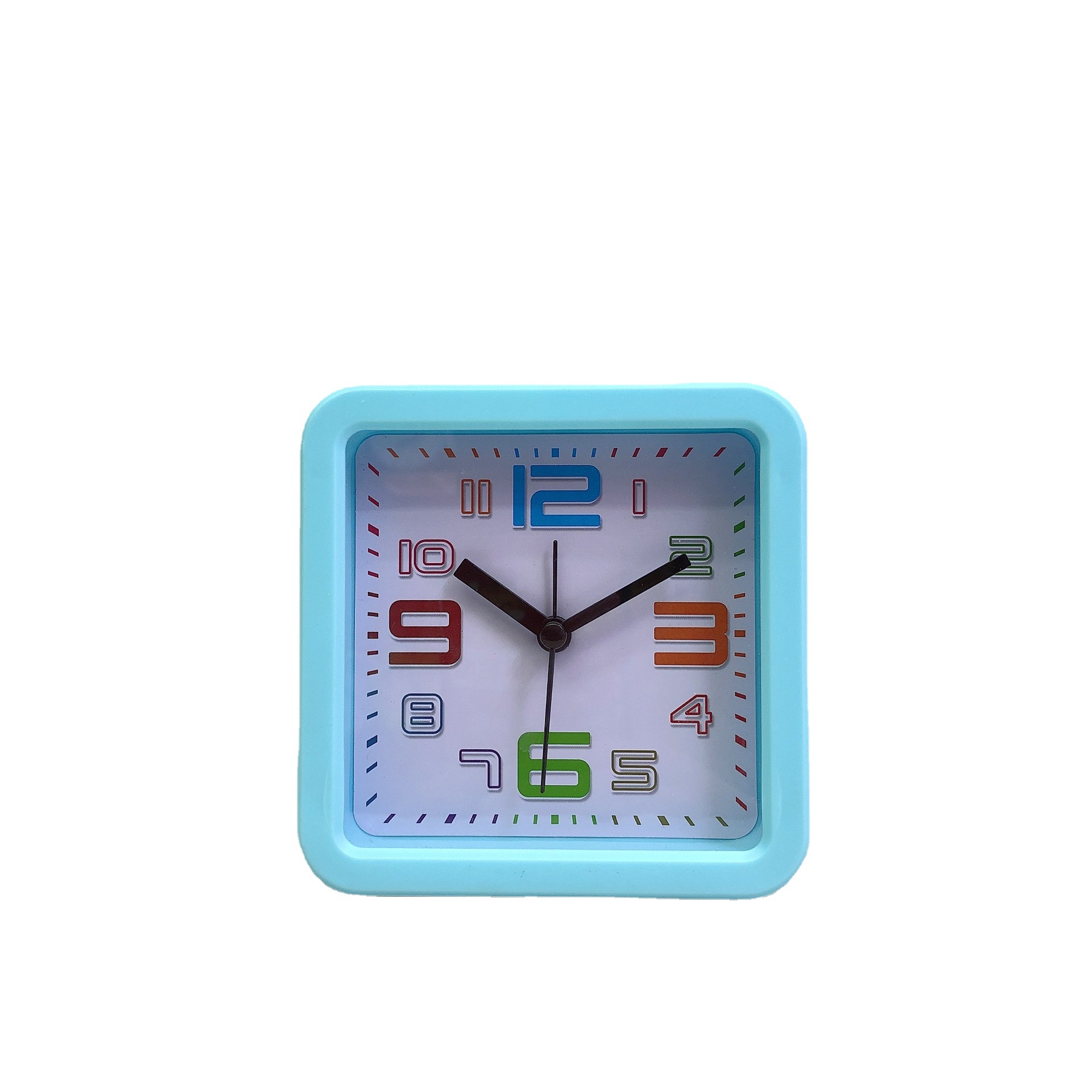 创意四方简约闹钟 卡通石英多功能塑料数字卧室桌面闹钟 Item Picture