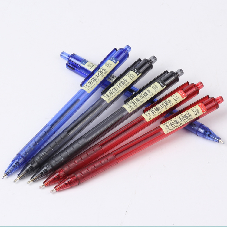Tianfeng Red Blue Black Plastic Smooth Oil Pen 5908 Ballpoint Pen Direct sales from the manufacturer Specification image