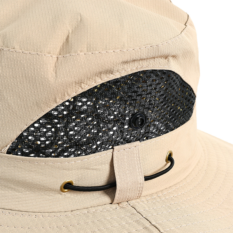 Wholesale of outdoor oversized brim breathable mountaineering hats, summer sun protection and shade hats, fishing and casual large-necked fisherman hats Application Scenario