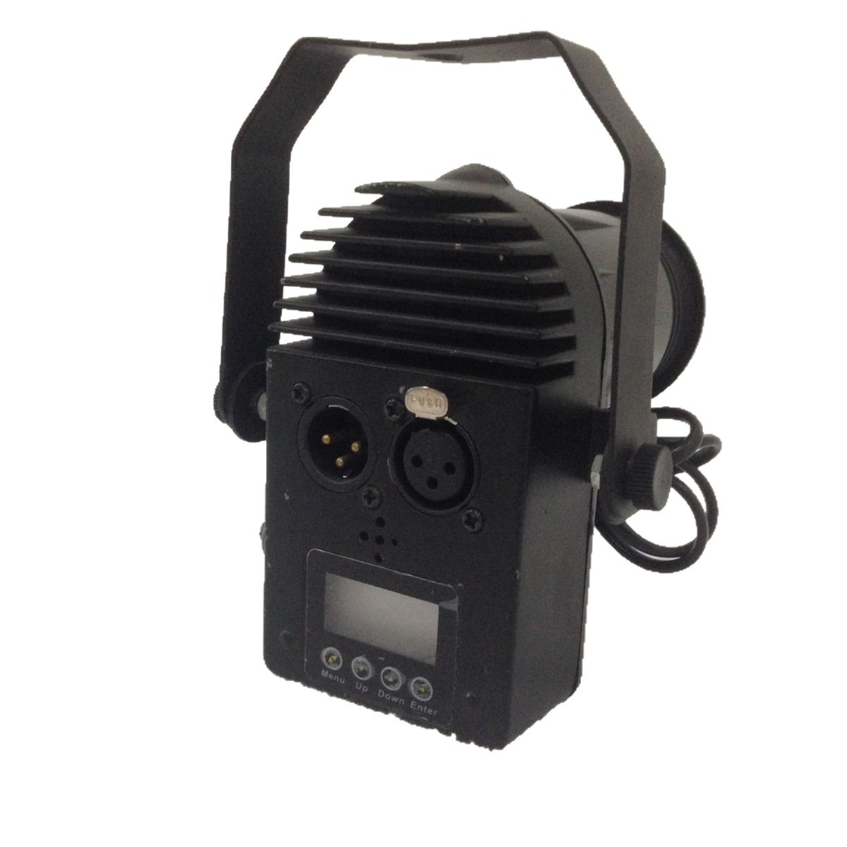 The factory's best-selling new LED four-in-one spotlights, full-color DMX512 mirror glass ball spotlights, mini beam spotlights for creating an atmosphere in bars and KTVS, stage lights Item Picture