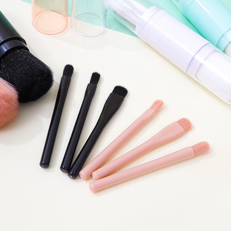 便携四合一多功能伸缩化妆刷一套腮红散粉高光阴影刷美妆工具定制细节图