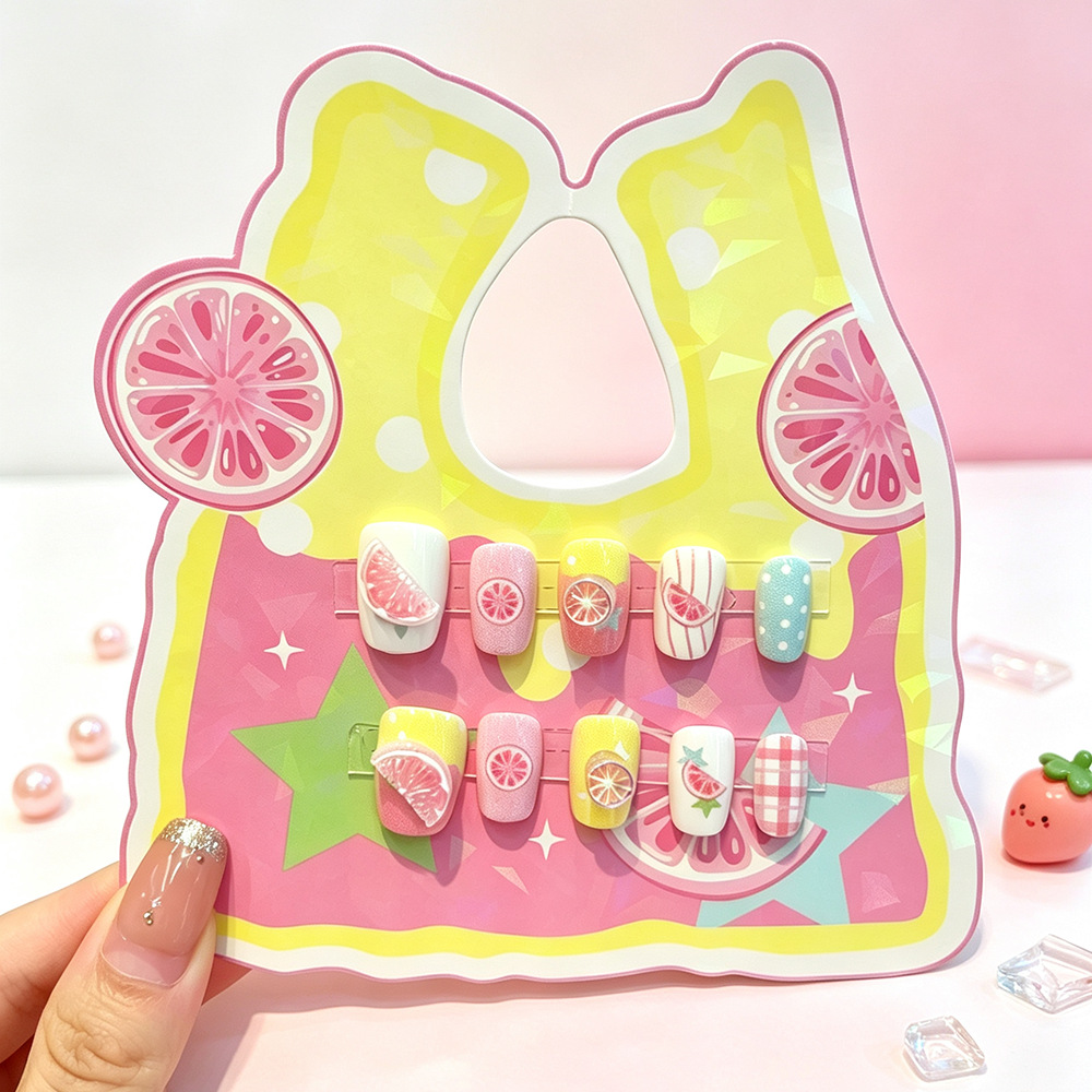Fashionable dopamine fruit children's armor set, cute lemon and grapefruit three-dimensional printed armor wholesale Specification image