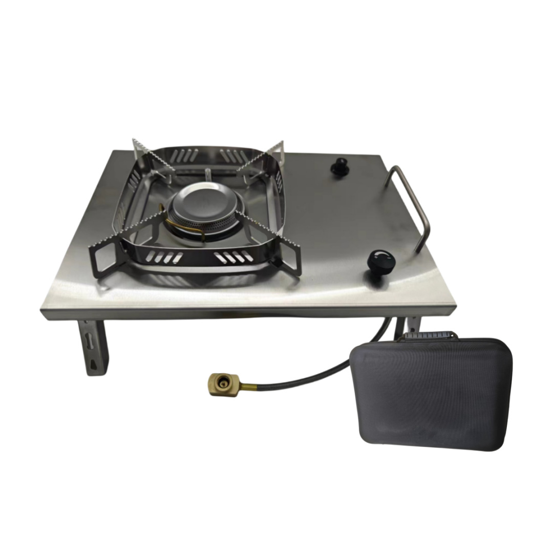 IGT户外卡式炉卡片折叠野餐焚火台桌面柴火野炊不锈钢烧烤炉