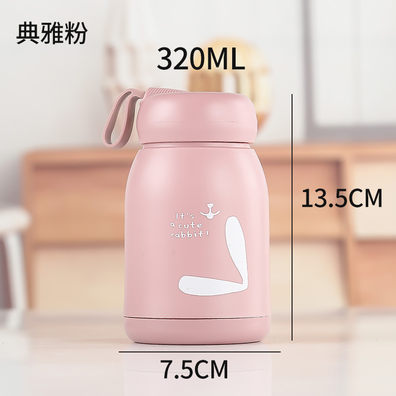 可爱萌萌兔水杯定制地推礼品杯子带盒子印logo开业活动卡通玻璃杯细节图