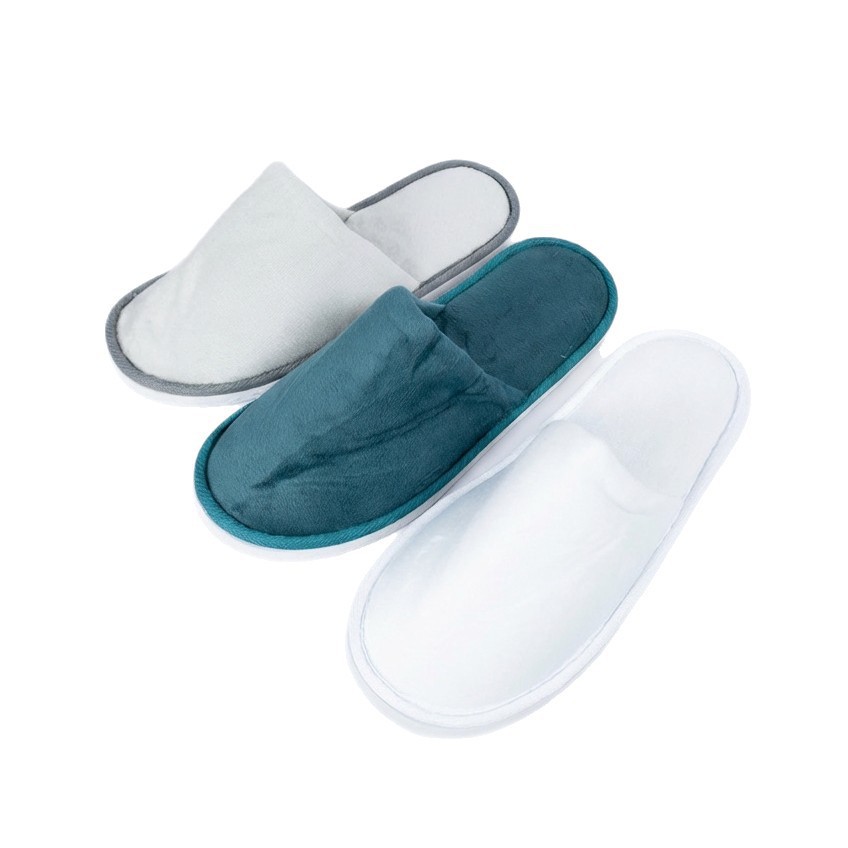 Cross-border disposable slippers, velvet for guests, thickened anti-slip, specially designed for home hotels, guesthouses, homestays, clubs and travel Item Picture