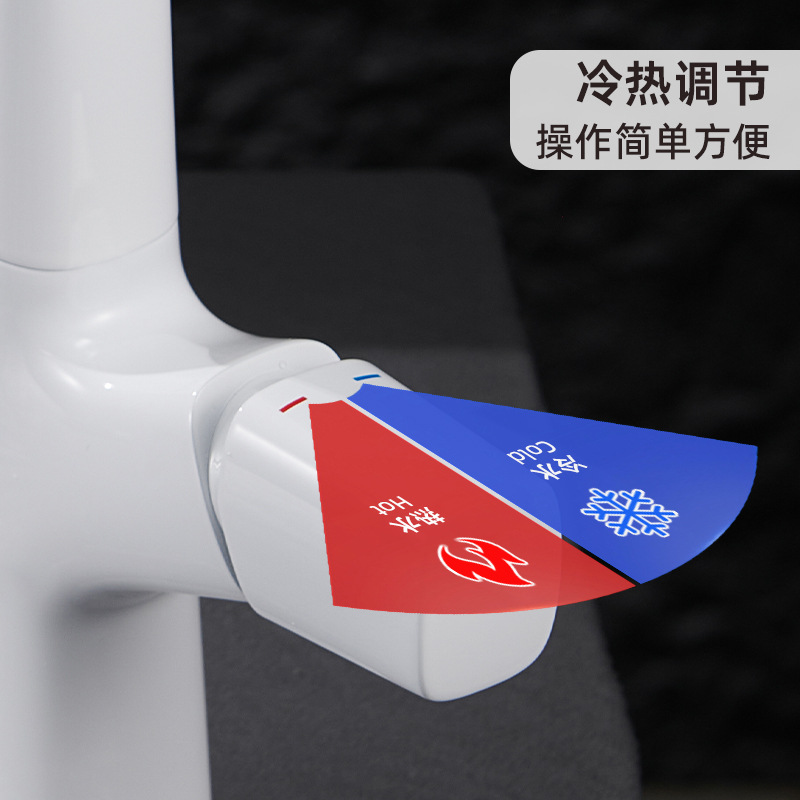 Xiaohongshu's best-selling bathroom cabinet, basin, faucet, splash-proof washbasin, pull-out and lift-up faucet Specification image