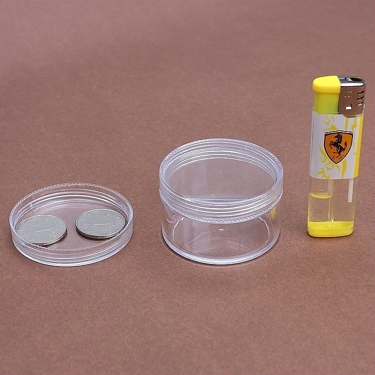 厂家批发PS塑料30克螺旋密封透明盒子通用加厚米珠包装盒批发细节图