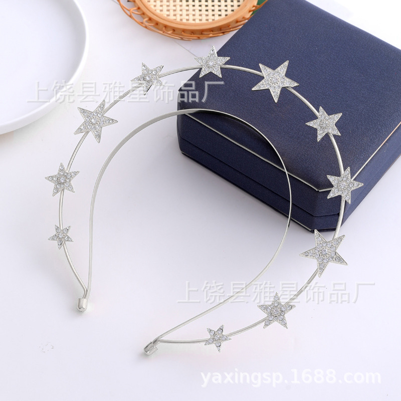 Wholesale of new Lolita Moon Virgin Mary Halo earrings and headbands, European and American fashionable alloy headbands and hair accessories Specification image
