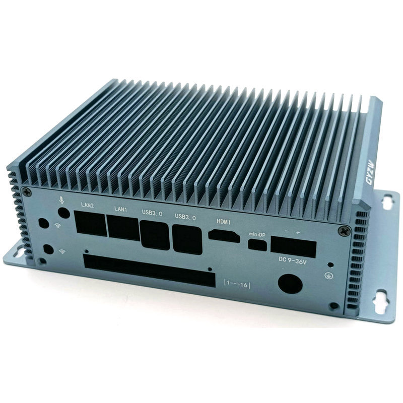 Fanless computer mainframe aluminum shell custom CNC processing industrial equipment controller aluminum profile shell chassis details Picture