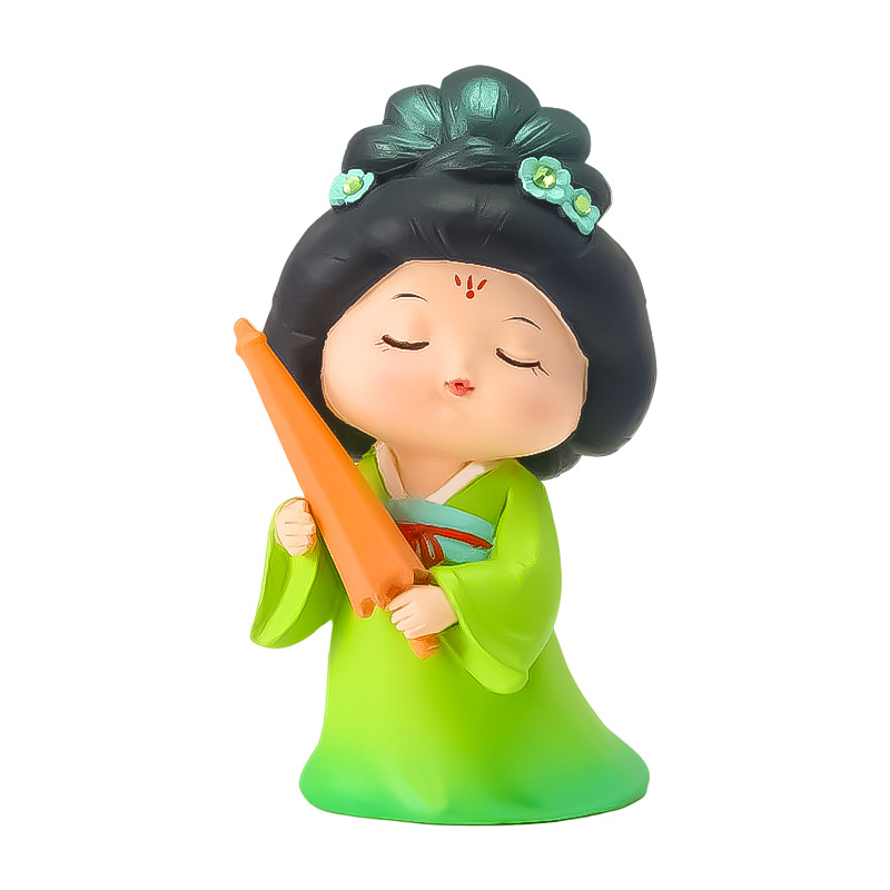 Tang Palace Night Banquet, national trend ancient style, Tang Dynasty Ever-Bright City, cute doll ornaments, home and office desk small ornaments Item Picture