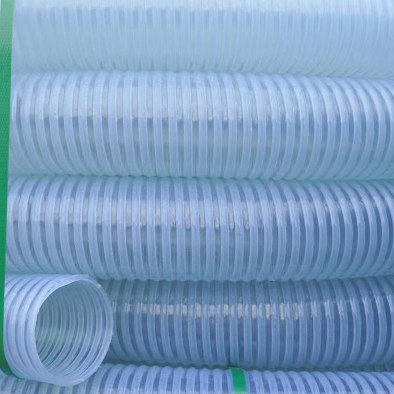 农田灌溉排水吸污pvc管塑筋管螺纹水泵进水管软管塑料管产品图