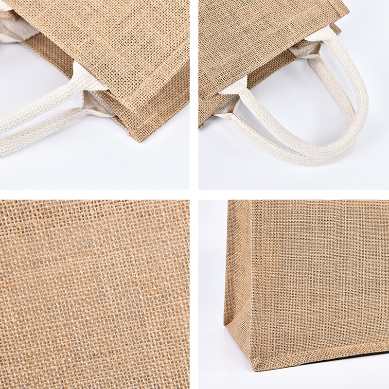 Muji jute bags, custom DIY hand-painted jute bags, cotton, linen and linen hand-held gift bags wholesale Application Scenario
