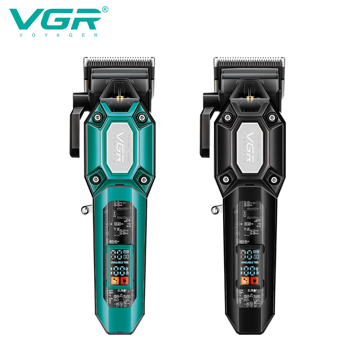وهناك مشروع جديد عبر الحدود من طراز VGR600 خاص بالرجال، وهو عبارة عن مصفف شعر مزود بشفرات حلاقة كهربائية تعمل بالبلورات السائلة Specification image
