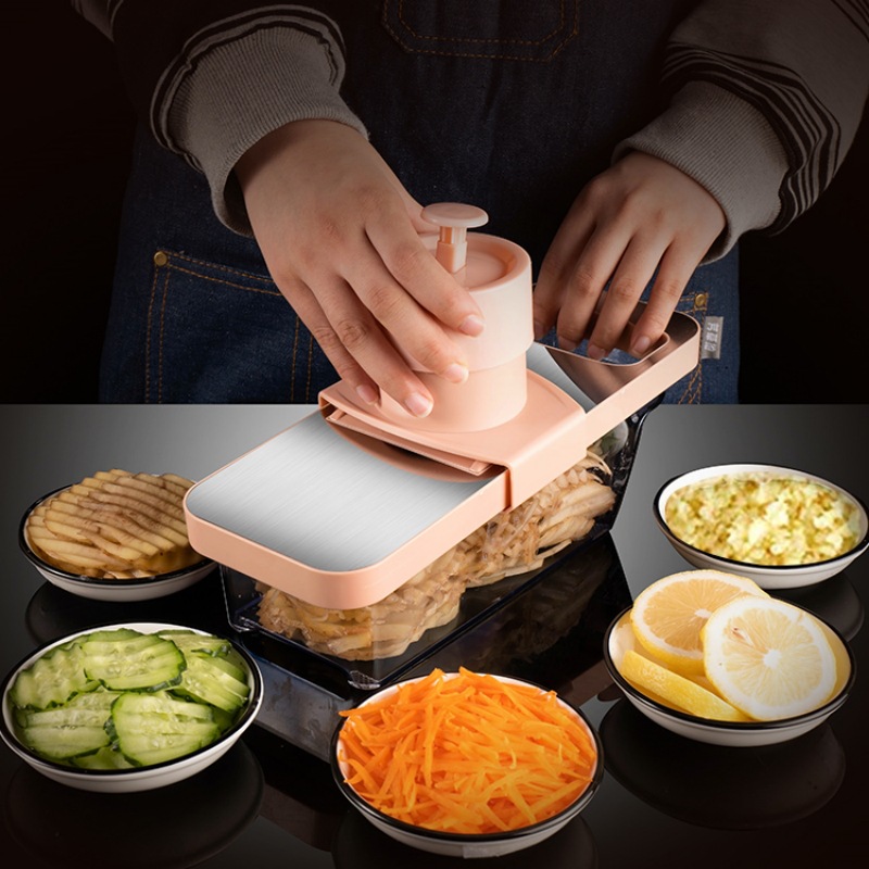Kitchen multi-functional vegetable slicer and grater, simple and transparent slicer and grater, potato and radish grater, potato slice magic tool