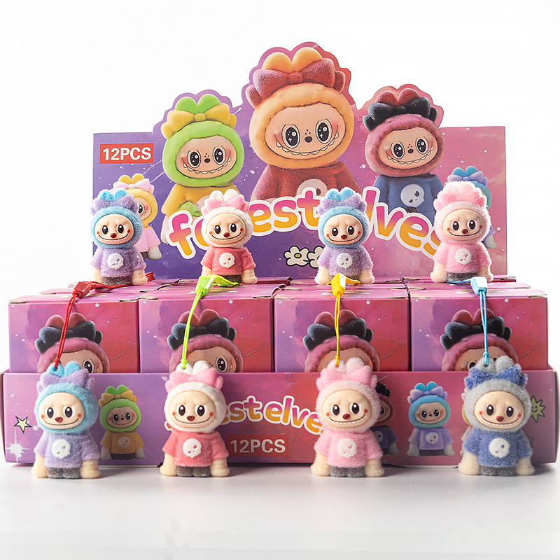 Crown flocked decorative items, trendy plush toys, children's toys wholesale, blind bags and blind boxes Specification image