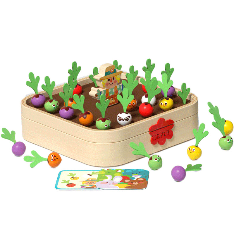 Children's logical thinking training, Radish Memory Chess, concentration exercise, educational toy, parent-child interactive tabletop game Item Picture